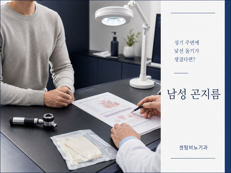 세종시 비뇨기과 남성 곤지름 진단과 치료