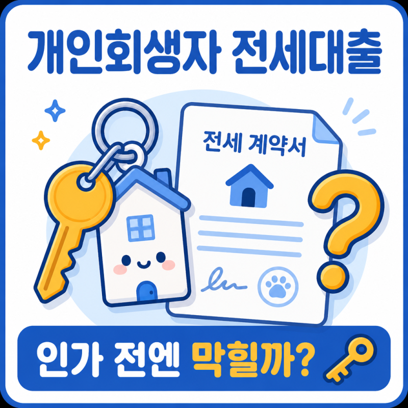 "개인회생 중 전세 만기 코앞인데.." 전세자금대출, 인가 전엔 막히고 후엔?
