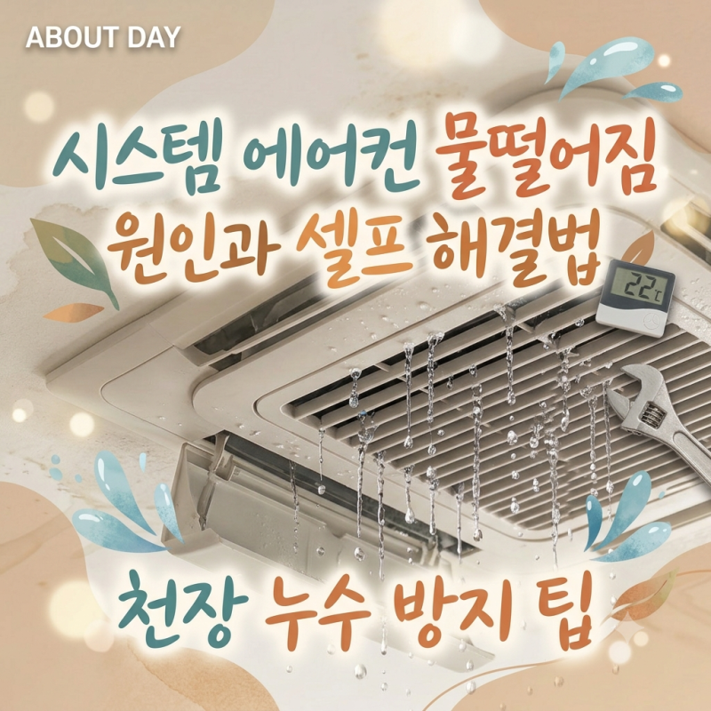 시스템 에어컨 물떨어짐 원인과 누수 직접 해결하는 법