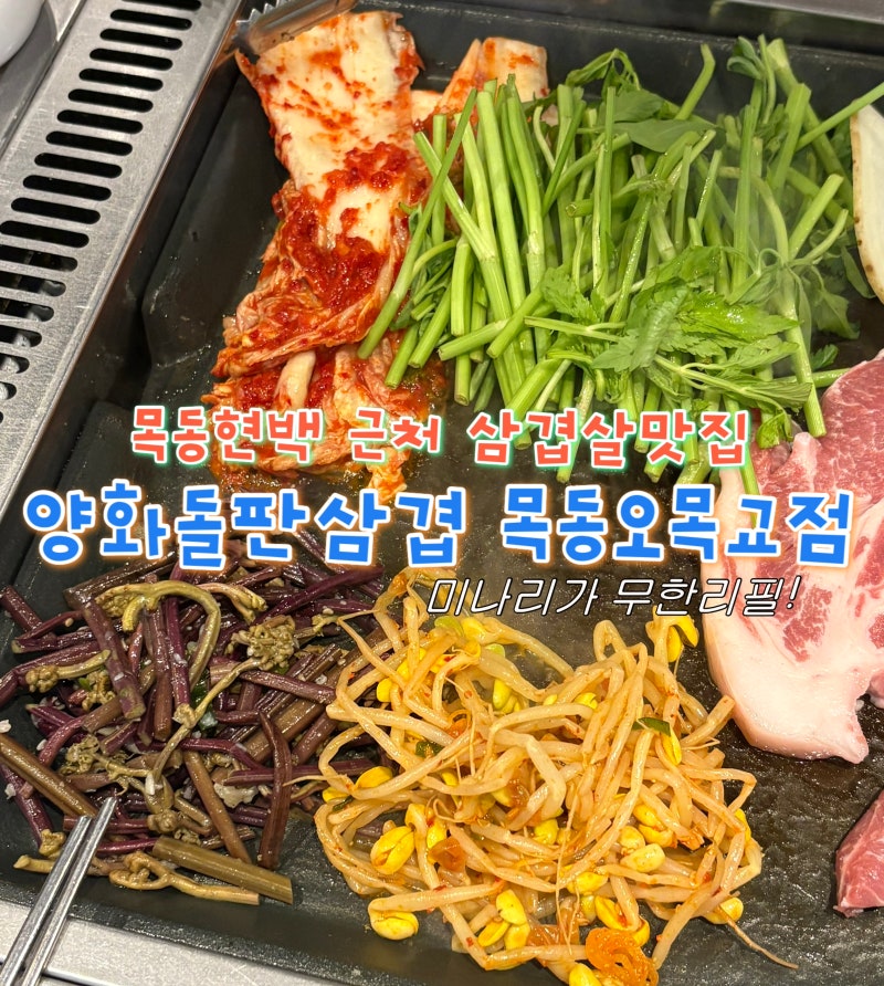 목동 현대백화점 근처 삼겹살 맛집 양화돌판삼겹 후기 오목교역 회식,청첩장모임 장소 추천