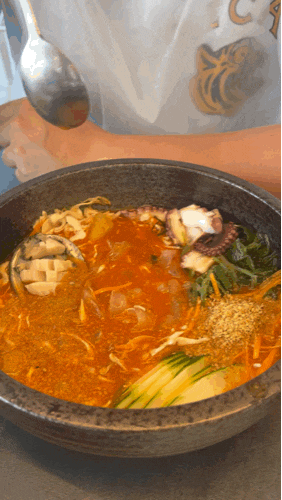 여수 해상케이블카 근처 맛집, 시원한 바다냉면과 물회
