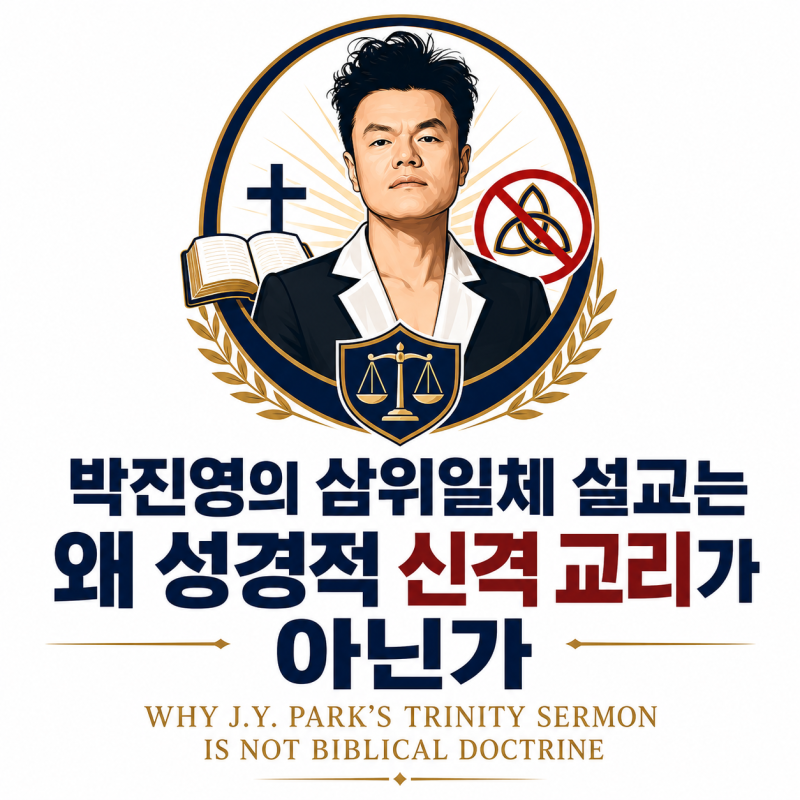 박진영의 삼위일체 설교는 왜 성경적 삼위일체 교리가 아닌가
