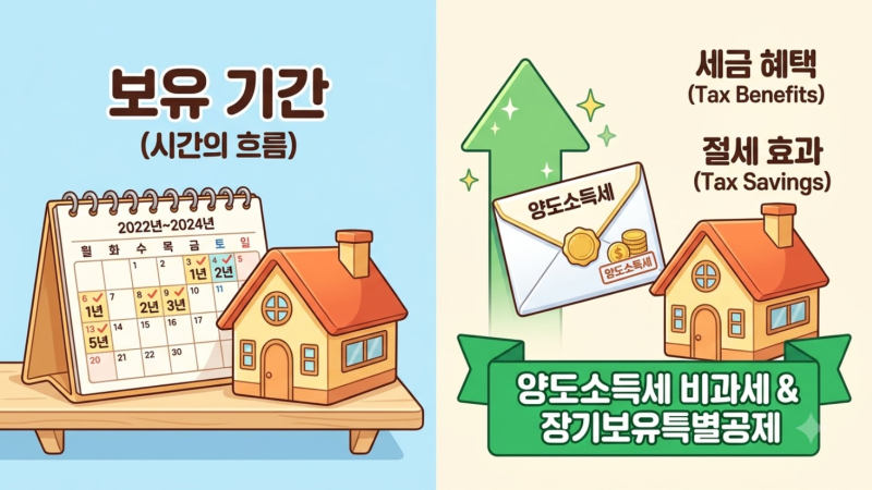 아파트 양도소득세 비과세 요건 및 장기보유특별공제율 완벽 정리