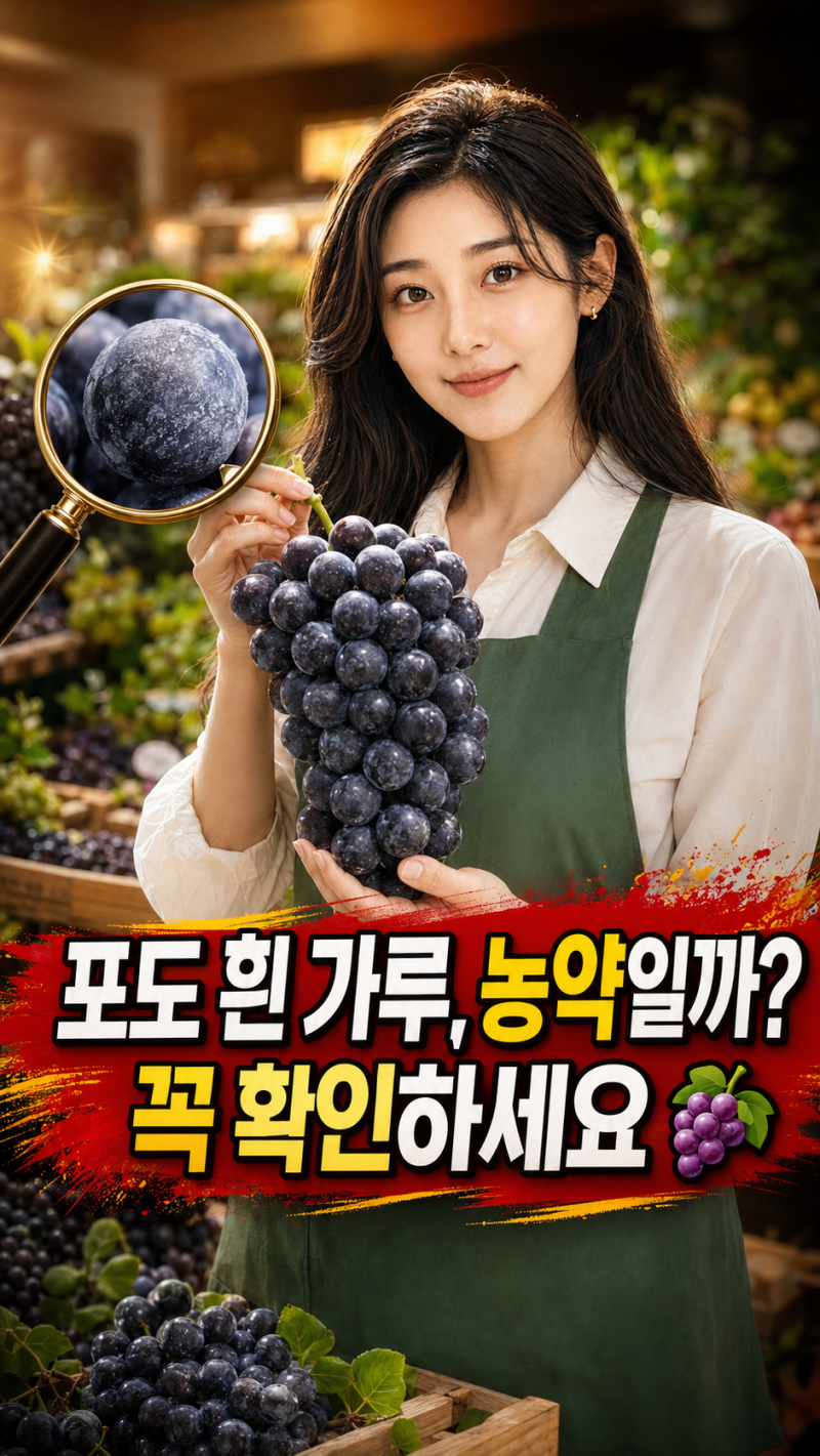 포도 흰 가루 농약일까? 신선한 포도 고르는 법과 샐러드 활용