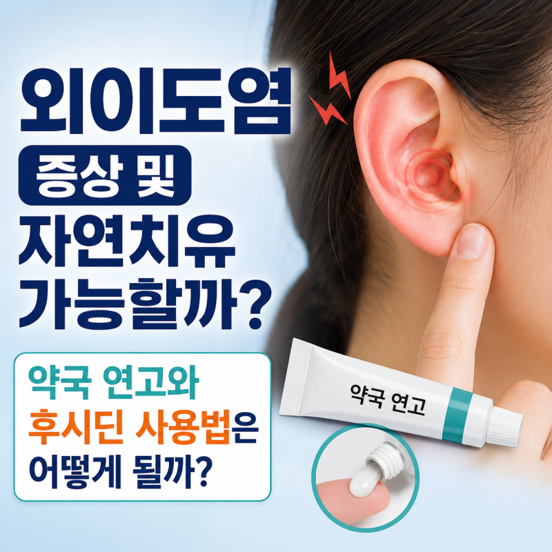 외이도염 증상 및 자연치유 가능할까? 약국 연고와 후시딘 사용법은 어떻게 될까?