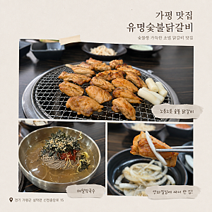 가평 설악면 맛집 유명숯불닭갈비 야르한 메밀막국수
