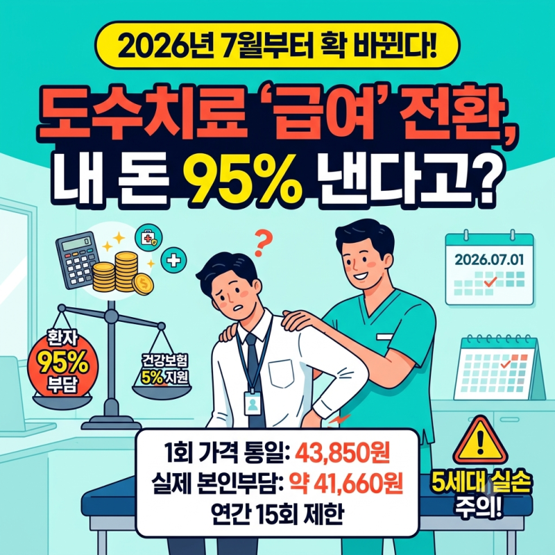 도수치료 관리급여, 4만원대인데 95%?