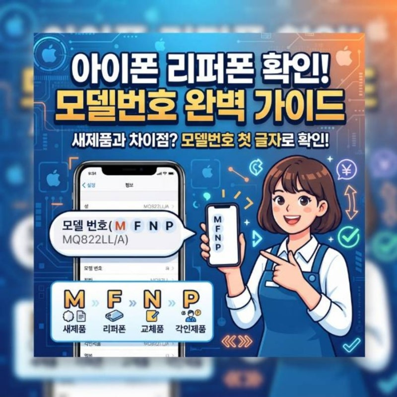 아이폰 리퍼폰 확인 및 차이 : 모델번호 보는 방법 완벽 가이드