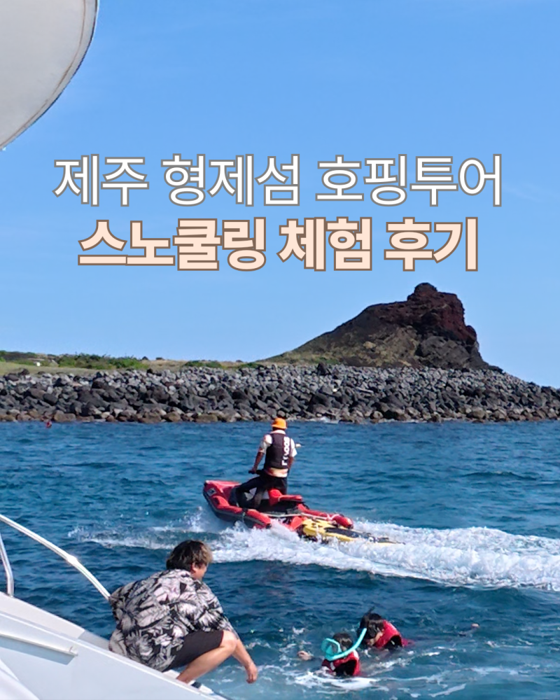 제주 형제섬 호핑 투어 스노쿨링 체험 명소 추천 | 장비 대여 제주도 물고기 스팟