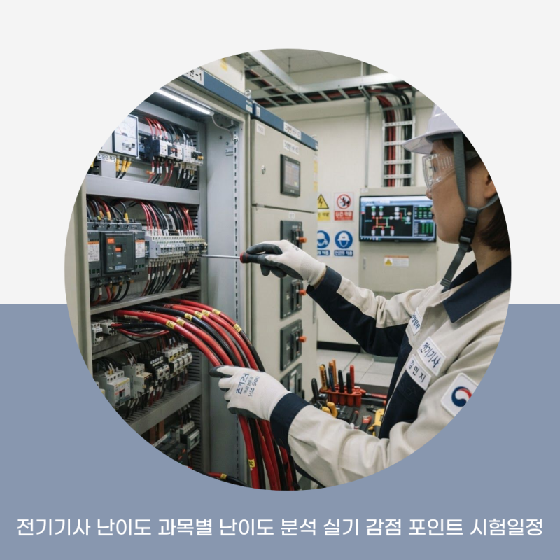 전기기사 난이도 과목별 난이도 분석 실기 감점 포인트 시험일정