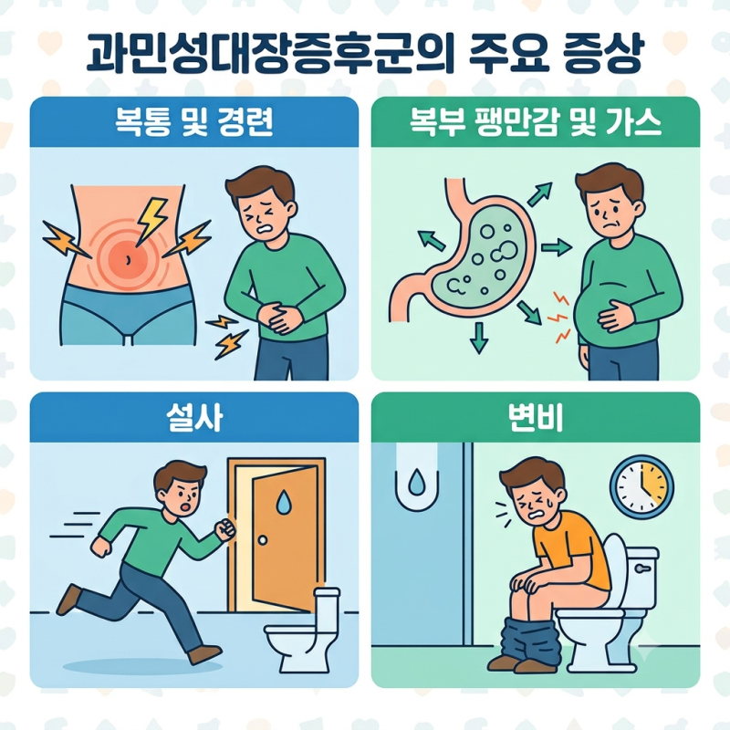 유형별 과민성대장증후군 증상 & 자가진단 체크리스트 (+ 다른 질환과 구분해야 하는 경고 증....