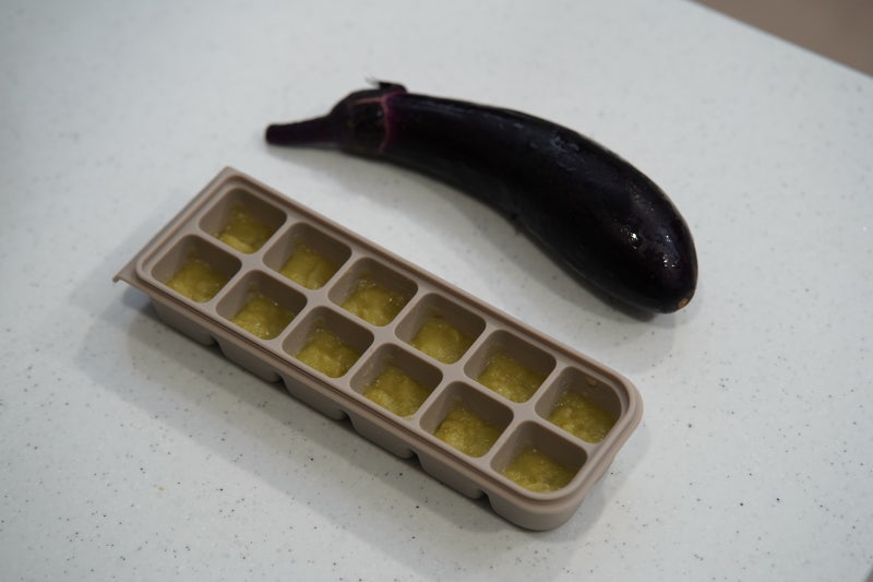 가지 이유식 큐브 만들기, 초기 이유식에 굳이 넣어도 될까?