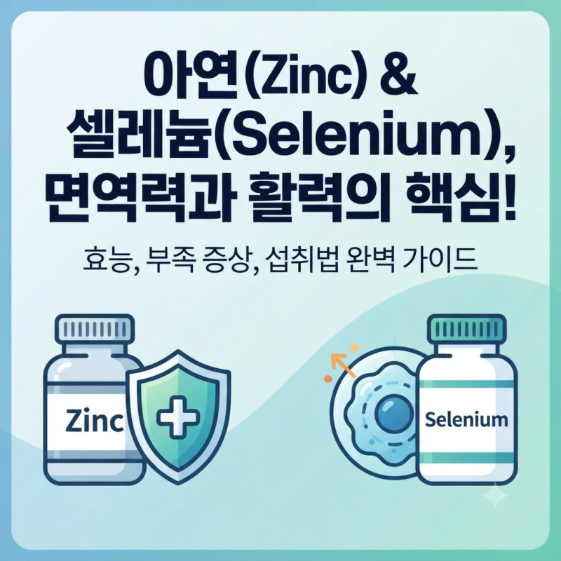아연과 셀레늄, 꼭 챙겨야 할까? 직접 먹어보며 느낀 효능과 올바른 섭취법