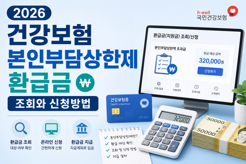 2026 건강보험 본인부담상한제 환급금 조회와 신청방법