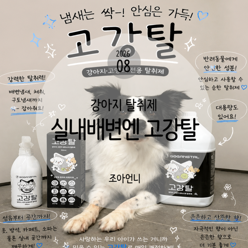 강아지 탈취제 추천, 실내배변하는 강아지라면 고강탈!