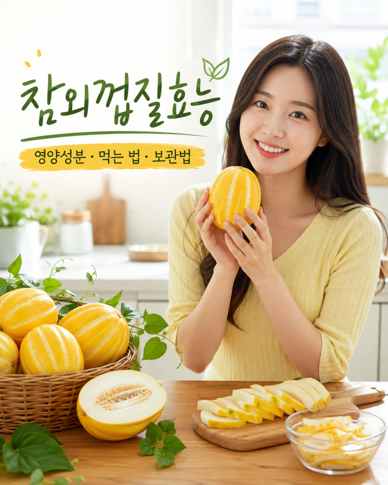 참외껍질효능 4가지와 영양성분, 세척법·레시피·보관법
