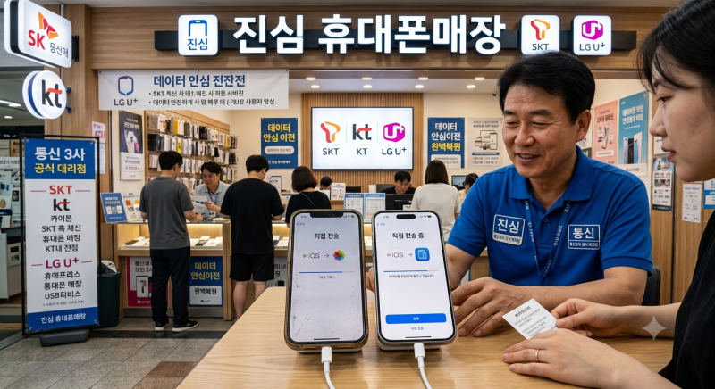 [파주 휴대폰] 갤럭시 아이폰 데이터 이동 방법 총정리 (누구나 5분 만에 성공!)