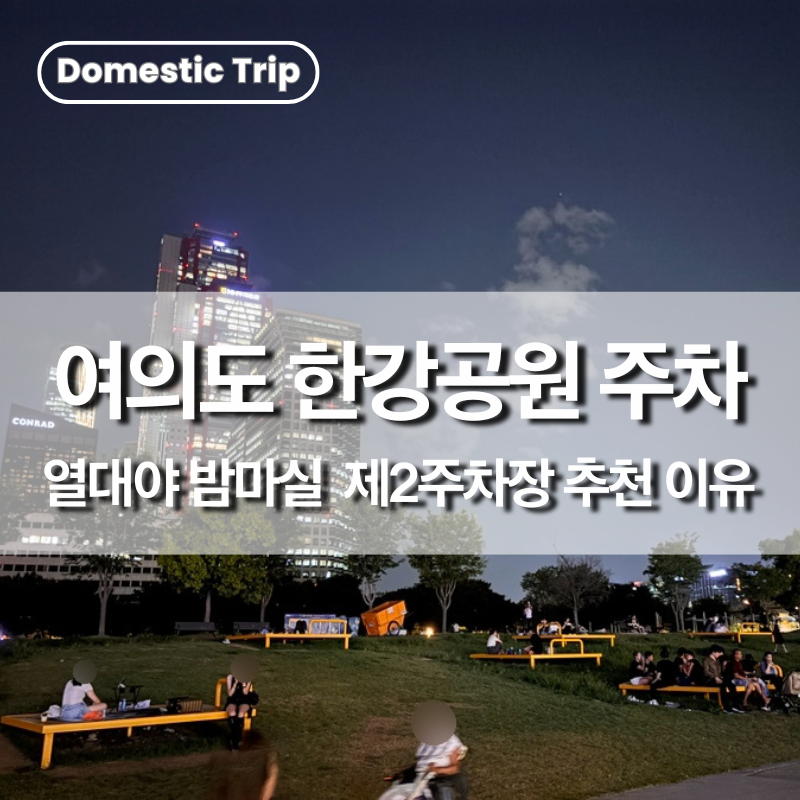 [여의도] 한강공원 주차 꿀팁 | 열대야 밤마실 무조건 제2주차장 가야 하는 이유