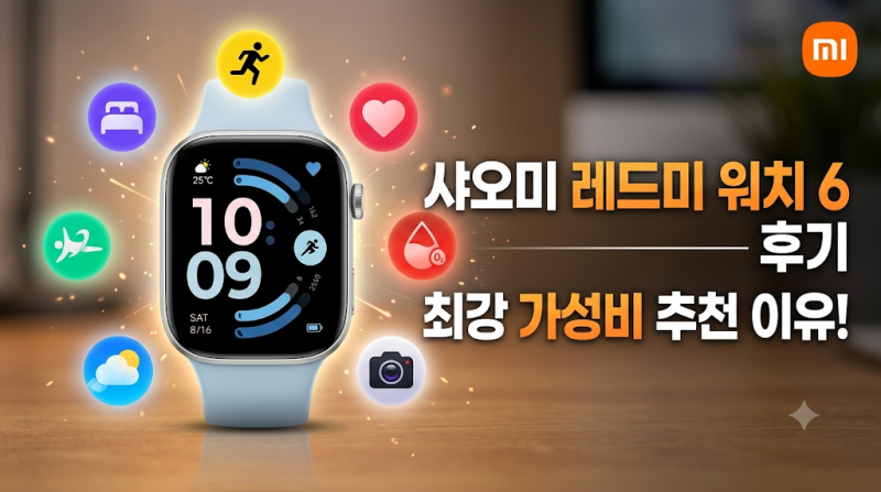 샤오미 레드미 스마트워치 6 후기 가성비 스마트워치 추천할 만한 이유
