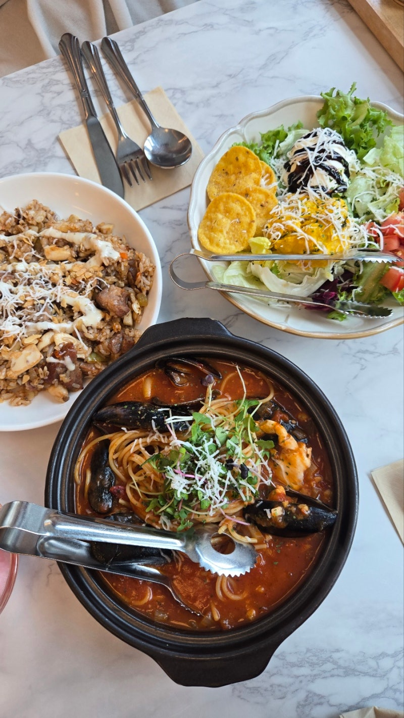 평택맛집-9,900원 해물뚝배기 파스타가 맛있는 파파1215