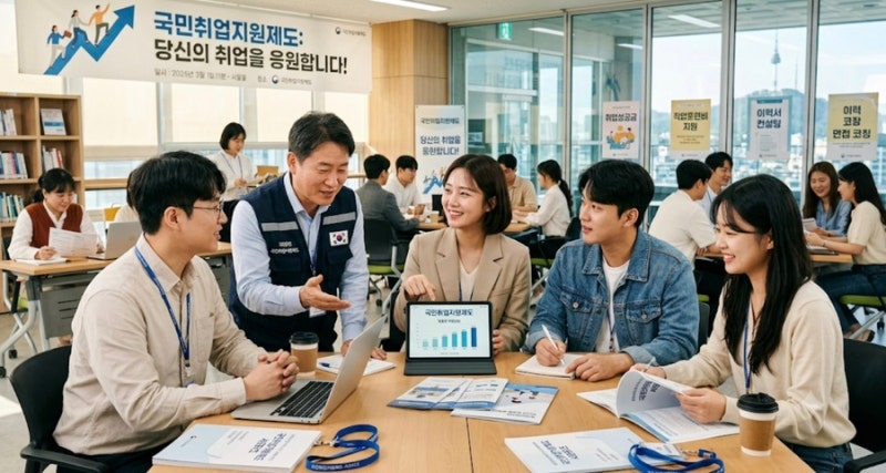 [국민취업지원제도] 2026 국민취업지원제도 1유형 2유형 총정리: 신청자격, 지원금, 고용24 신....
