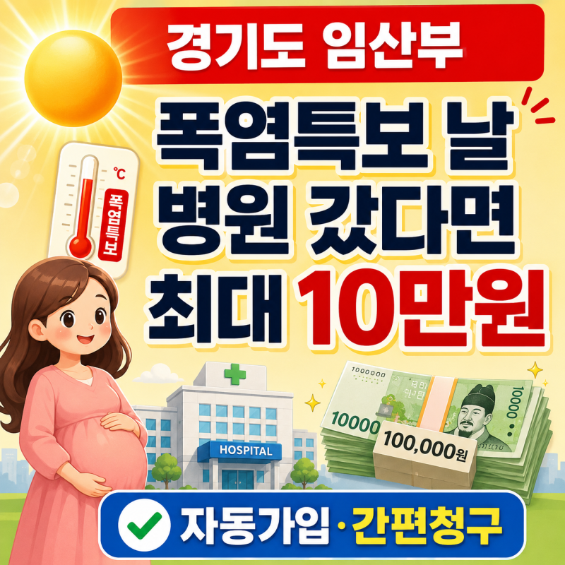 경기 기후보험 임산부 통원비 지원, 최대 10만원 놓치면 손해입니다
