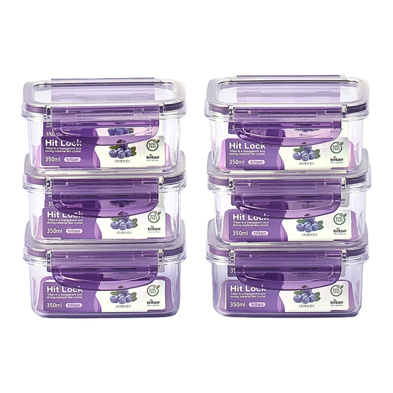 잘 나가는 제품 락앤락반찬통 ecosense 히트락 올트라이탄 프리미엄 밀폐용기, 6개, 350ml 추천