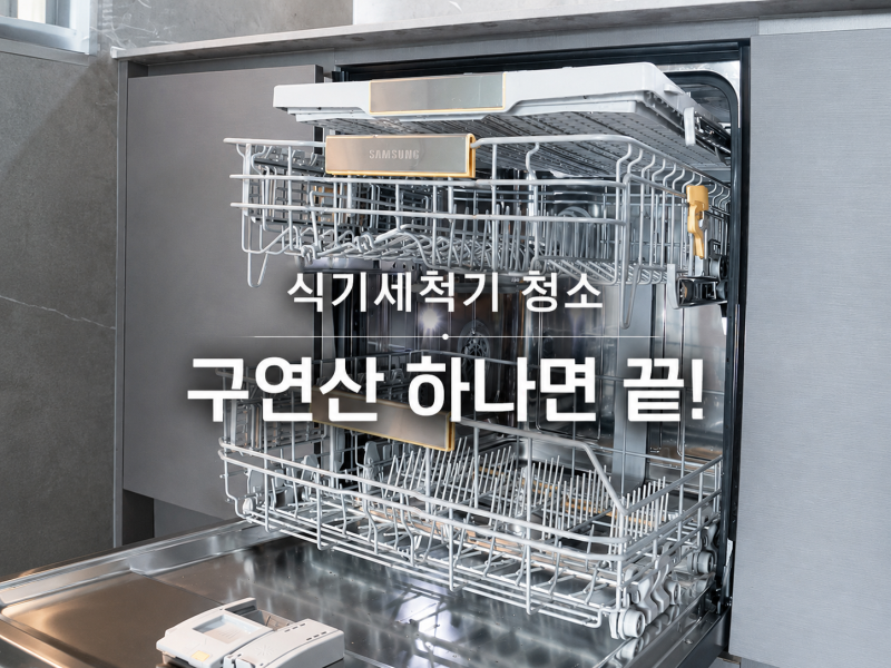 삼성 비스포크 식기세척기 청소｜구연산으로 통살균부터 거름망 청소까지!