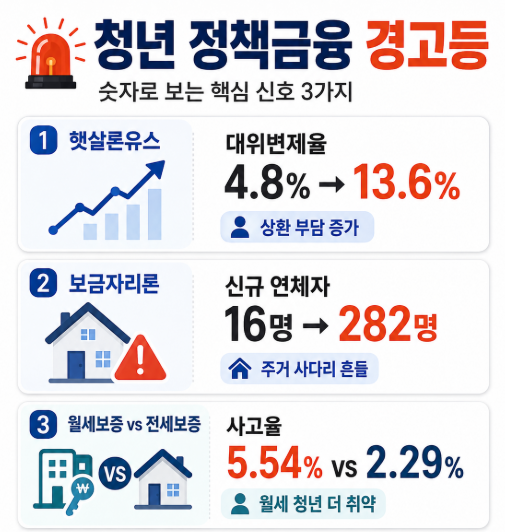 정부가 대신 갚아준 청년 빚 3배 폭증