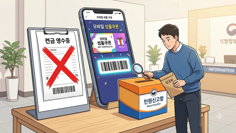 모바일 상품권 현금영수증 미발행 신고 방법 및 환급 팁