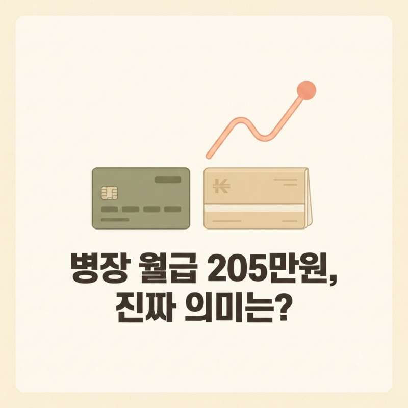 병장 월급 205만원의 진짜 의미, 나라사랑카드·군적금까지 한 번에 정리