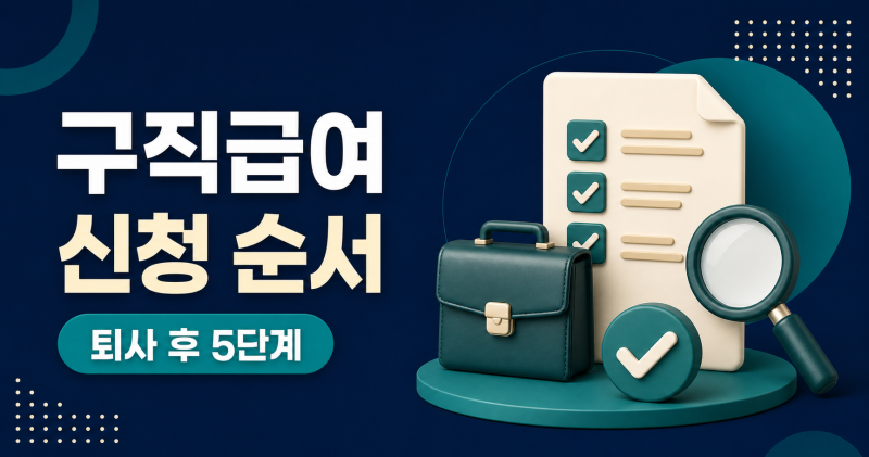 구직급여 신청 방법｜퇴사 후 고용24부터 실업인정까지 순서