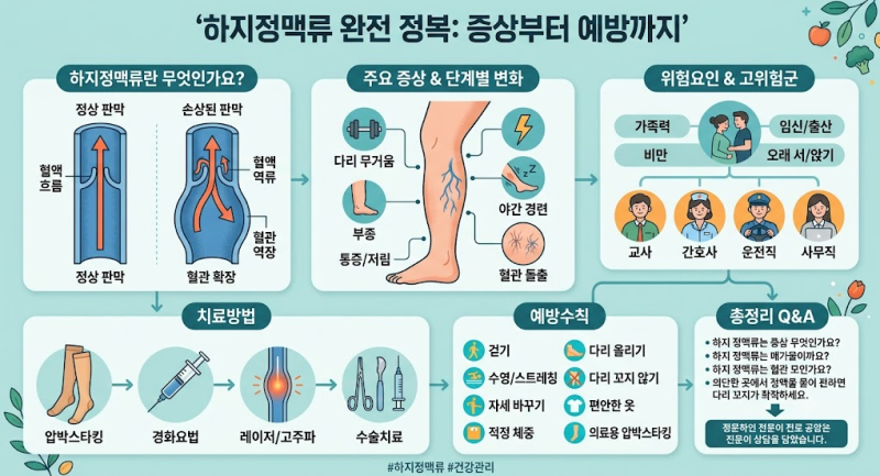 밤마다 종아리에 쥐가 난다면? 하지정맥류 초기증상부터 예방법·치료법 총정리