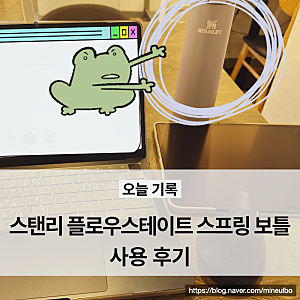 스탠리 플로우스테이트 스프링 보틀 591ml, 퍼플 더스트 사용후기