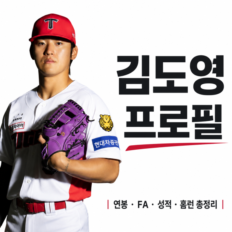 김도영 프로필, 연봉 FA 성적 홈런 총정리