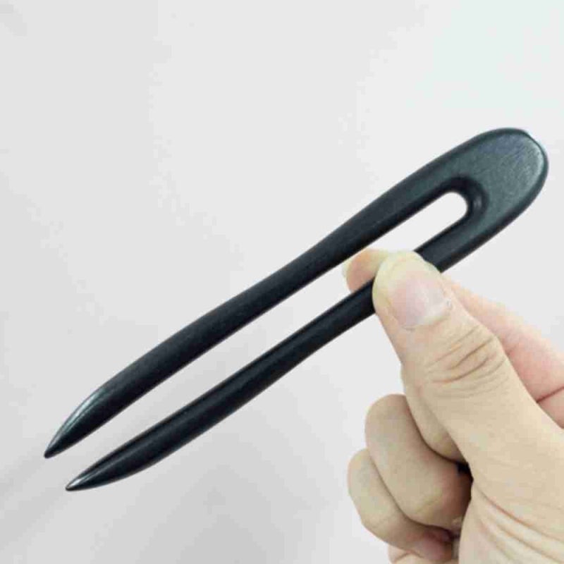 8월에 쓰기 좋은 우드 U자 비녀 업스타일핀 사용법과 고정감