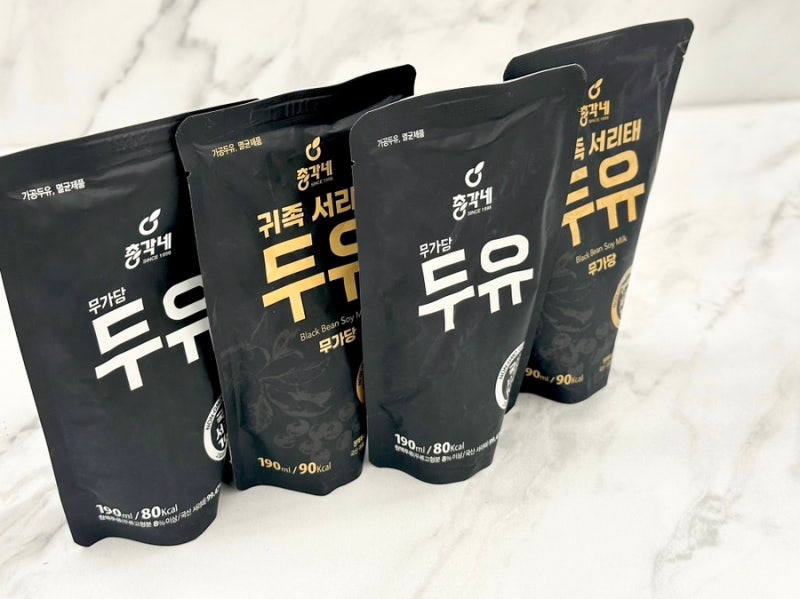 서리태콩물두유 추천 꾸덕한 국산 검은콩두유