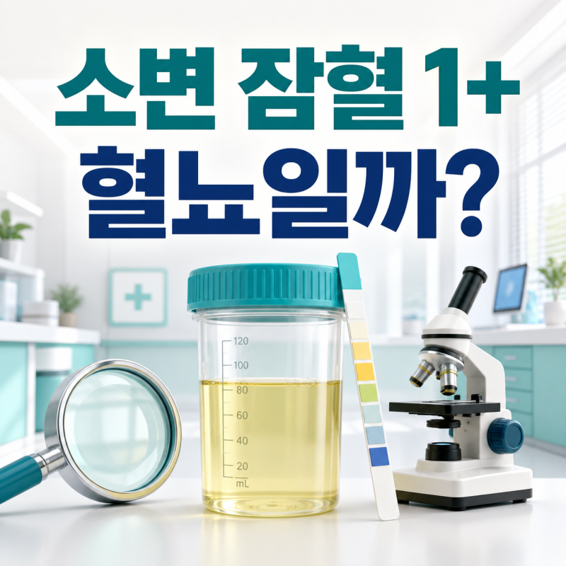 요침사 적혈구 3개 이상이면 혈뇨일까? 소변 잠혈 1+와 같이 보는 법