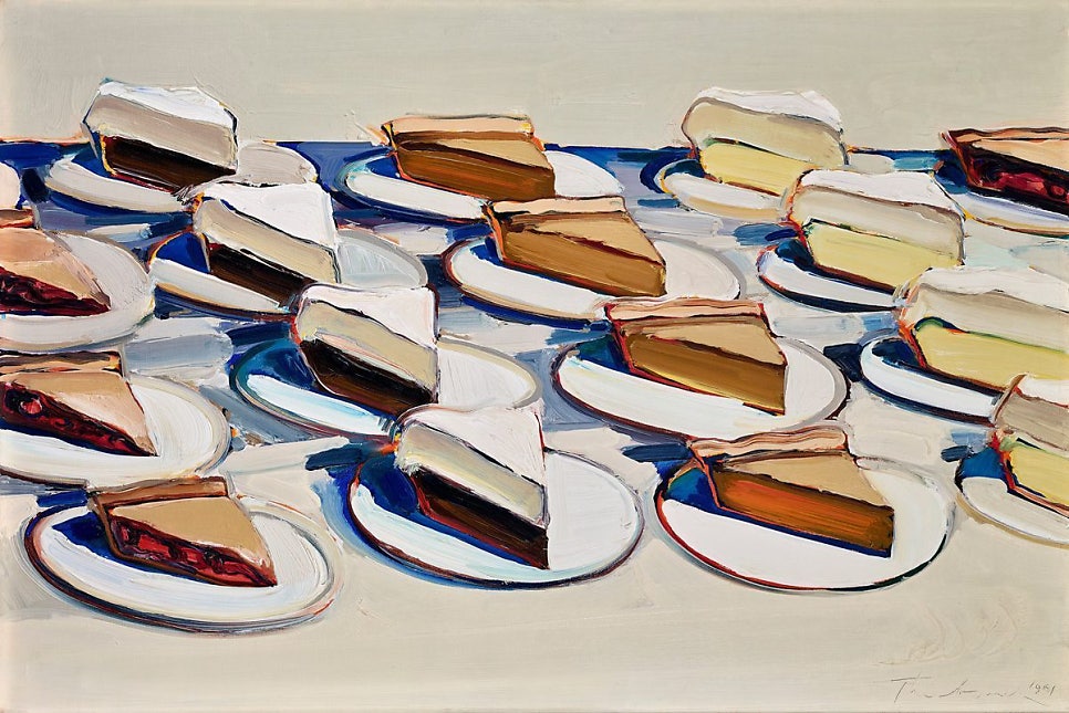 웨인 티보(Wayne Thiebaud)_ 삼각형을 크림파이로 (1920–2021)