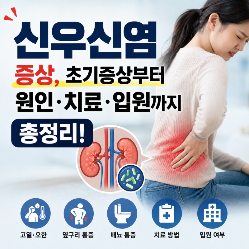 신우신염 증상 원인·치료·입원까지 한 번에 정리