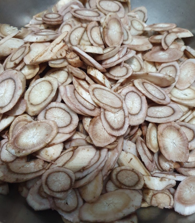 우엉차 만들기, 생우엉 직접 썰어 말리기