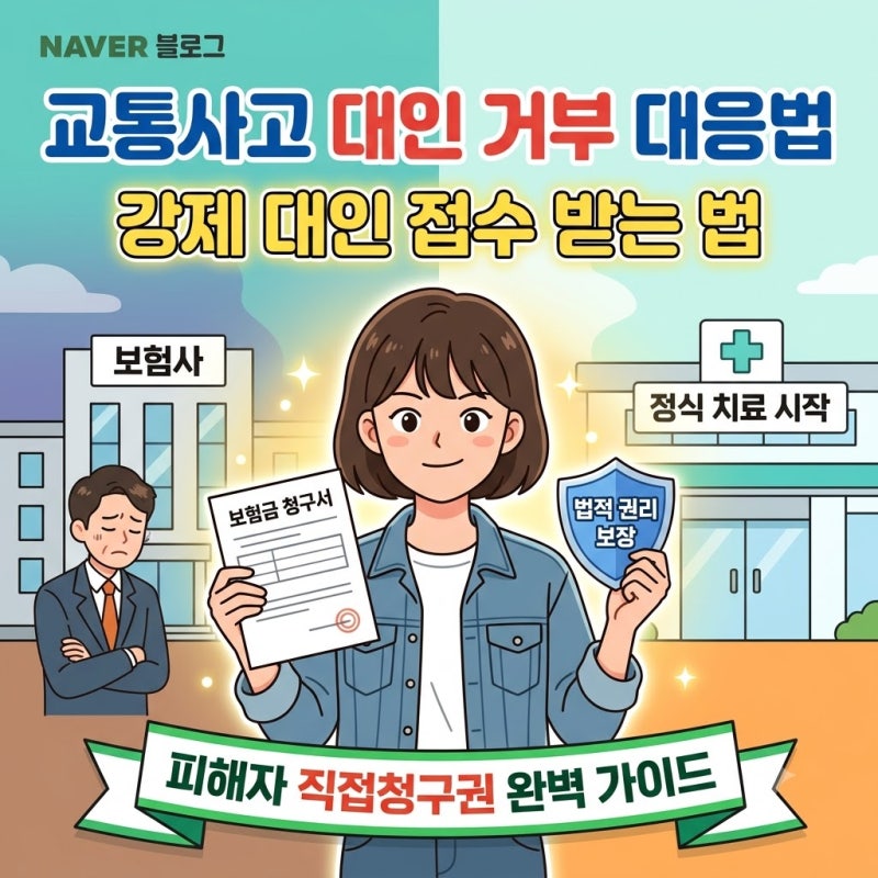 교통사고 대인 거부 대응법 | 피해자 직접청구권으로 강제 접수하는 방법