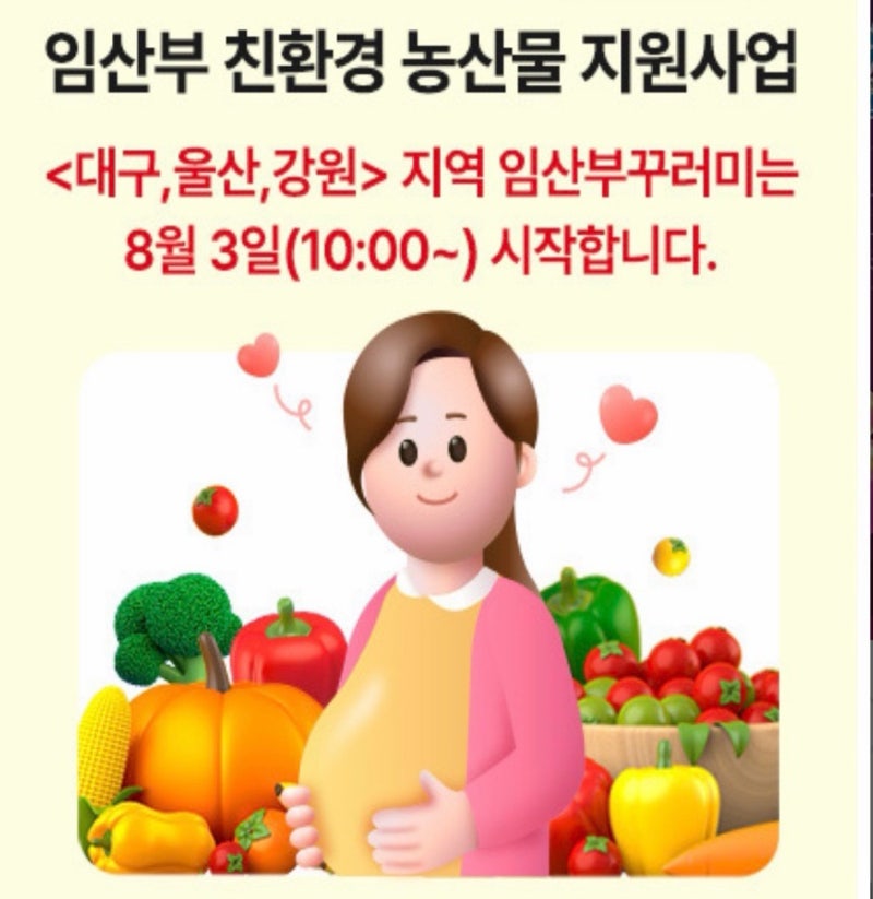 [임산부 혜택] 2026년 임산부 친환경 농산물 꾸러미 농협몰 주문 꿀팁