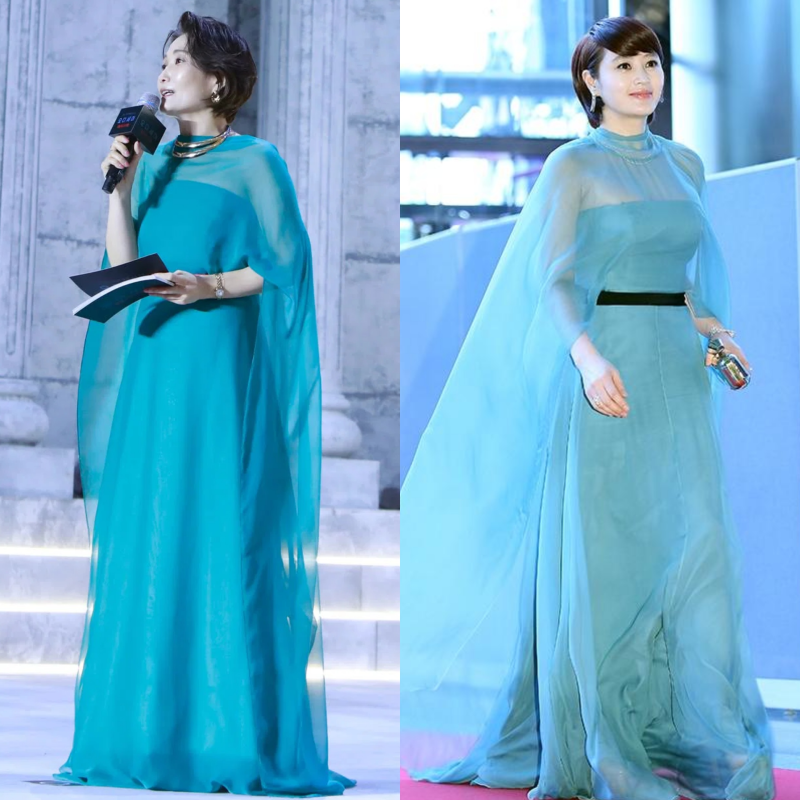 김혜수와 비슷한 드레스 입고도 안 밀린 박경림 오디세이 MC 패션