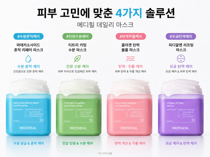 뽑아쓰는 마스크팩 메디힐 더마365, 피부결정리가 필요하다면
