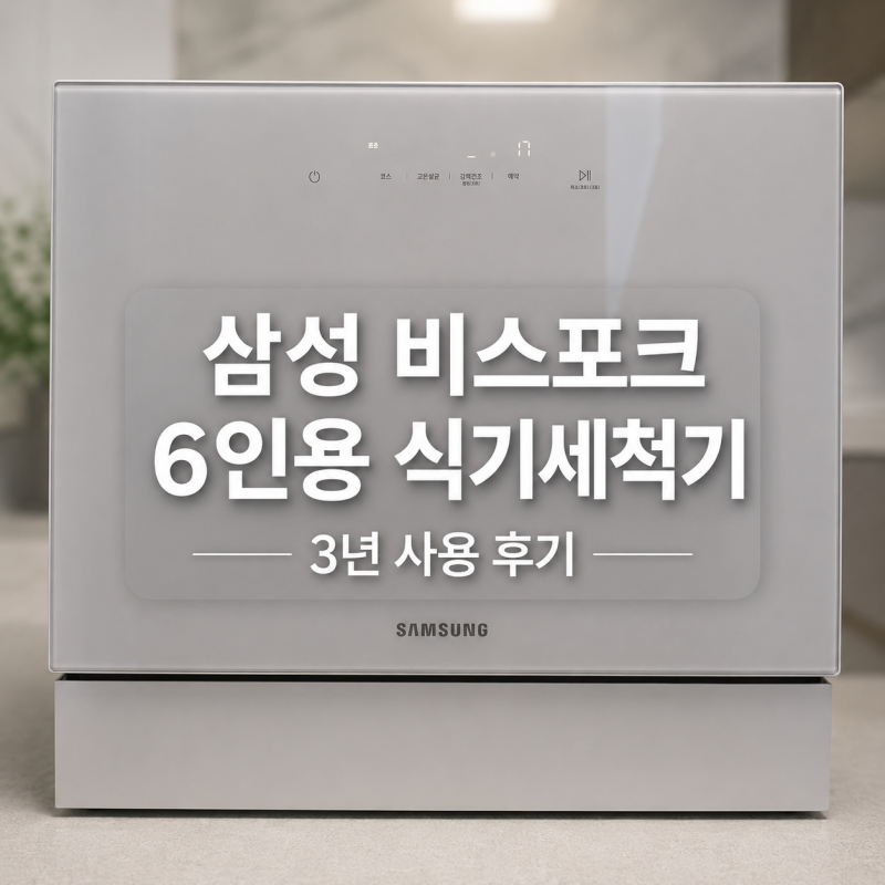 삼성 비스포크 6인용 식기세척기, 4인 가족 3년 사용 후기