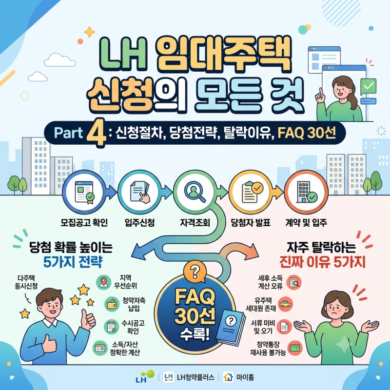 LH 임대주택 신청절차와 당첨전략 | 자주 탈락하는 이유 FAQ 30선 (Part 4)