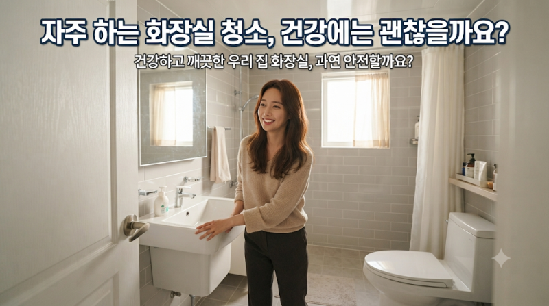 화장실 청소할 때 락스·세정제 주의, 호흡기에 영향을 줄 수 있는 이유