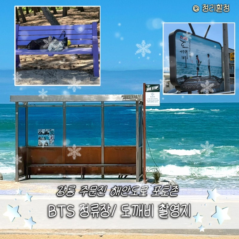 [강원 강릉] BTS 정류장, 도깨비 촬영지 | 강릉 주문진 가볼 만한 곳 포토존 추천