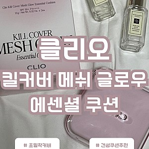 촉촉한데 커버력도 좋다고...? 건성 쿠션 정착템 | 클리오 킬커버 메쉬 글로우 에센셜 쿠션